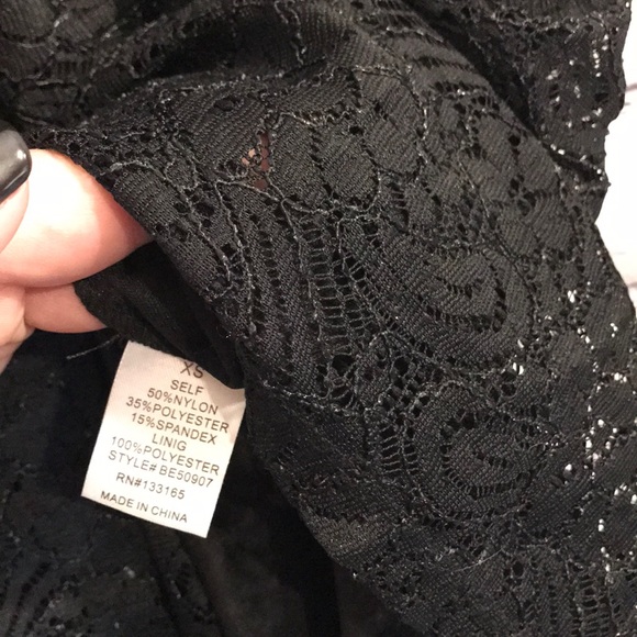 NWT Altar’d State Black Floral Lace Skater Dress - Picture 8 of 8